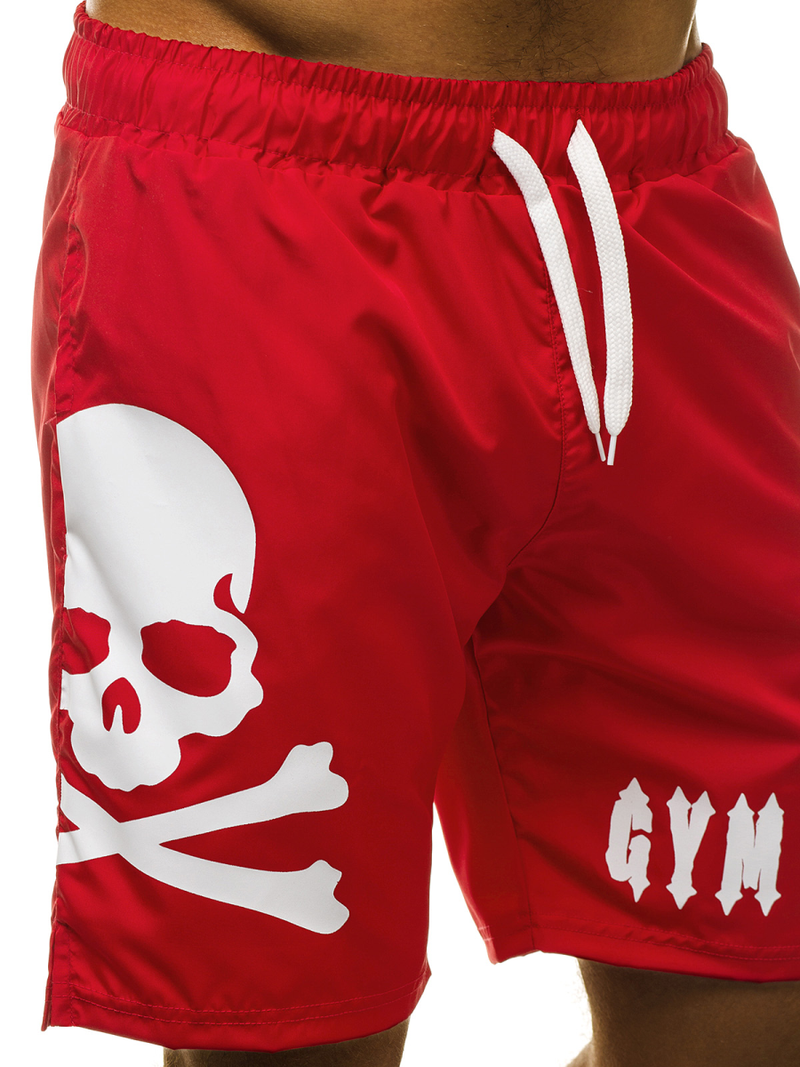 Muške kratke hlače za kupanje crvene OZONEE O/1011