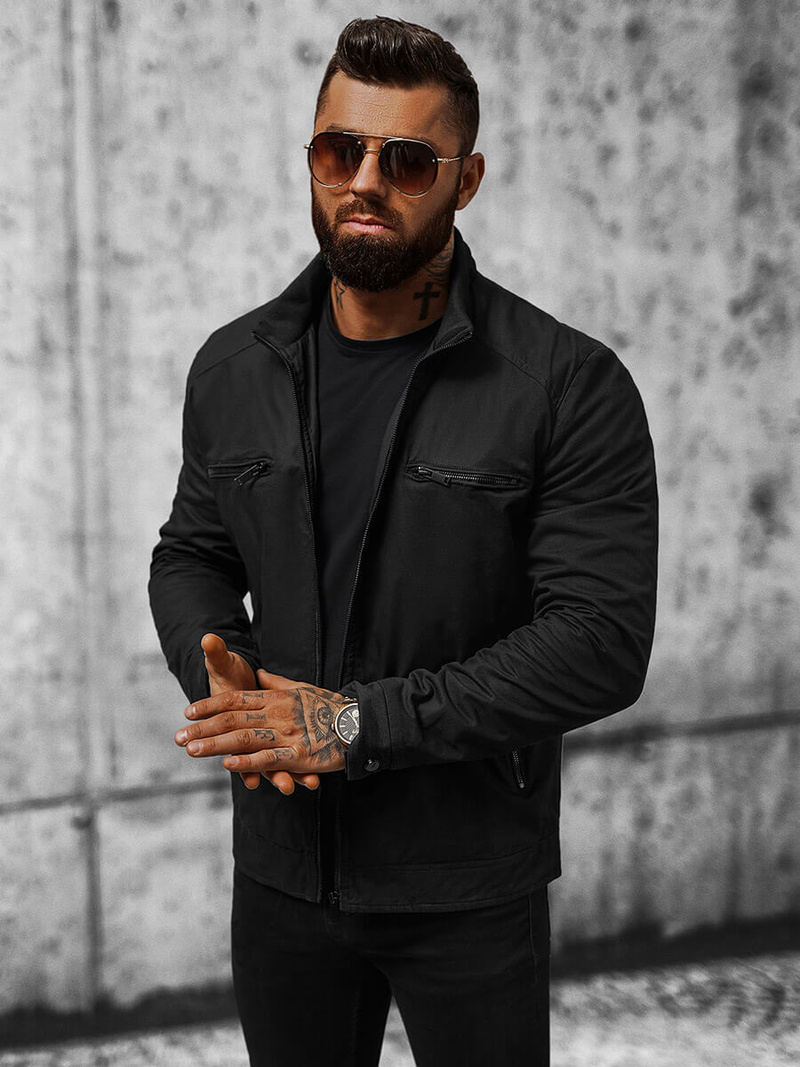 Muška proljetna jakna crna OZONEE JS/84M3002/392