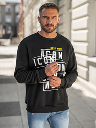 Muška dukserica crna OZONEE JS/8B1763/3