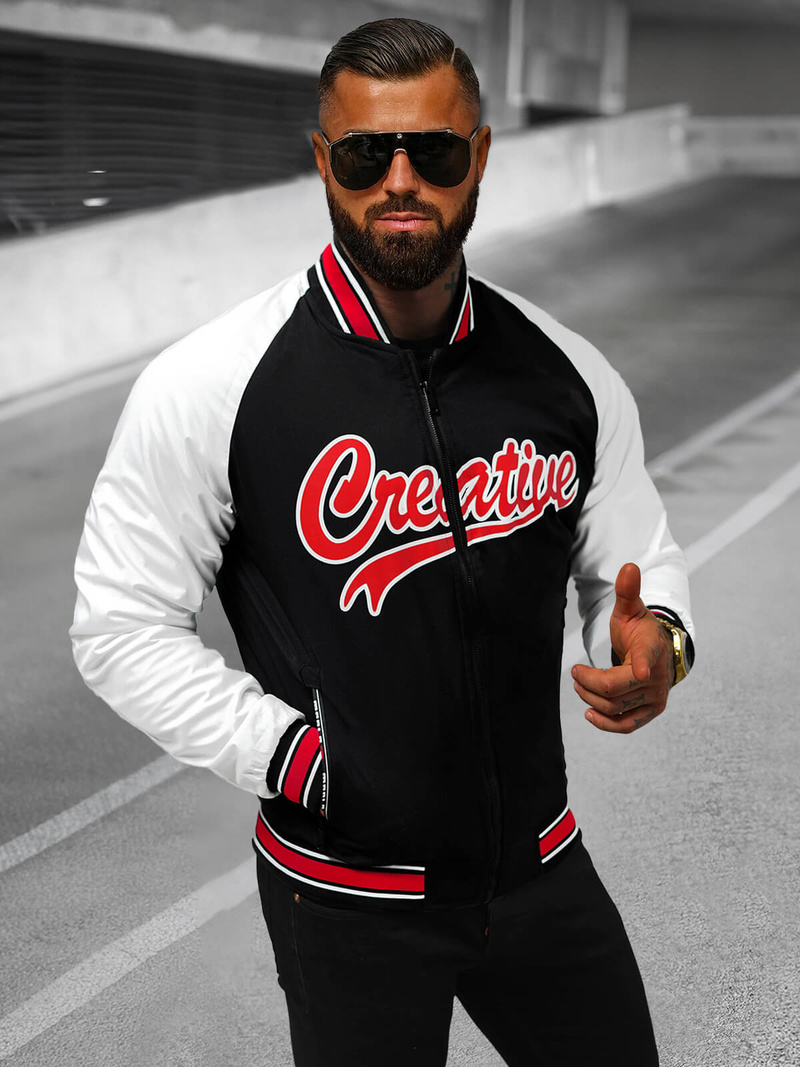 Muška proljetna jakna crna OZONEE JS/84M3011/392