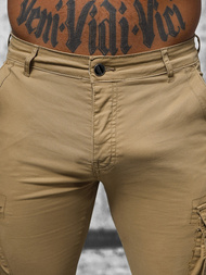 Muške chino jogger hlače bež OZONEE NB/MP0202K