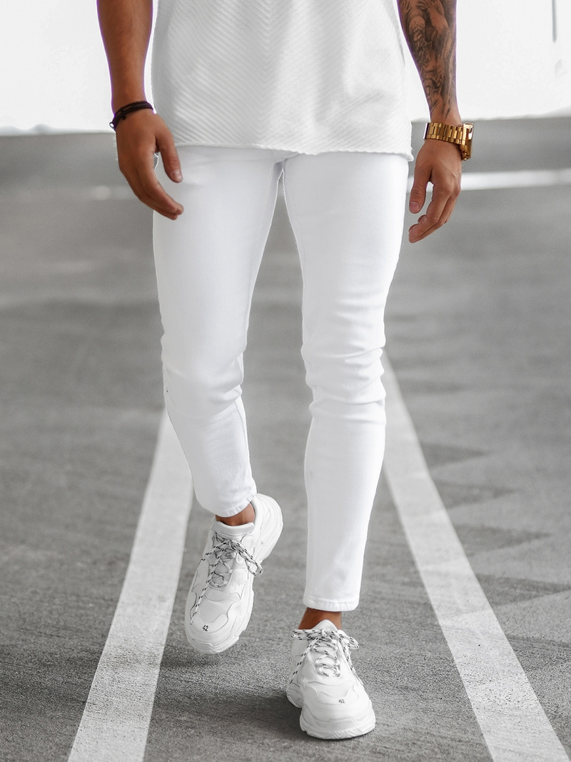 Muške Traperice Bijele OZONEE E/5348/01Z