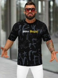 Muška Majica Crna OZONEE O/YN2/621