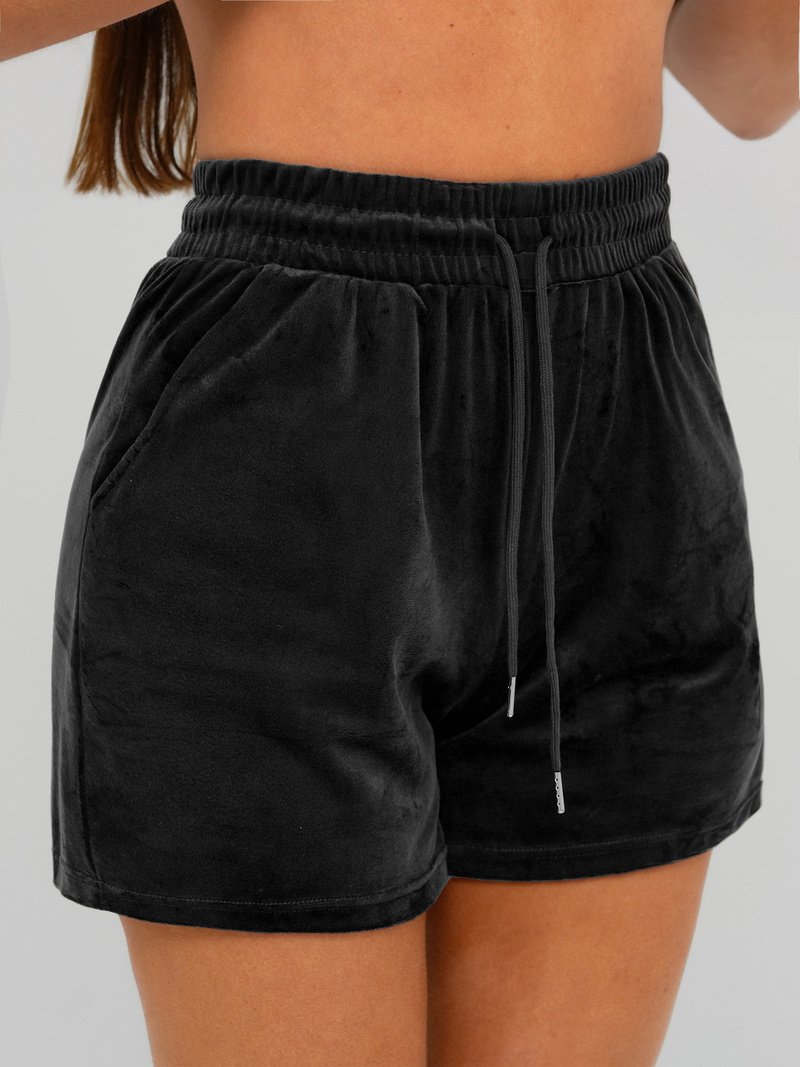 Ženski trenirka od velura crna OZONEE JS/35C1616/3