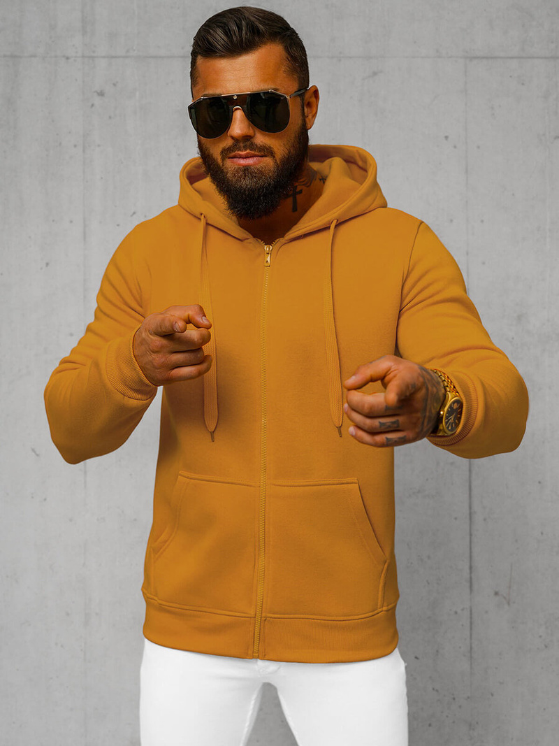 Muška dukserica s kapuljačom camel OZONEE JS/2008Z