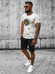 Muška Trenirka Bijelo-Crna OZONEE O/HM757Z