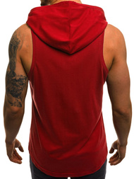 OZONEE O/2538 Muška majica bez rukava crvena