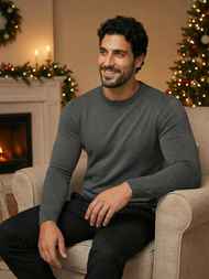 Muški Džemper Grafitni OZONEE NB/MMB602/3Z