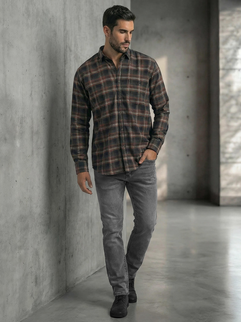 Muška Košulja Modra OZONEE V/V177Z