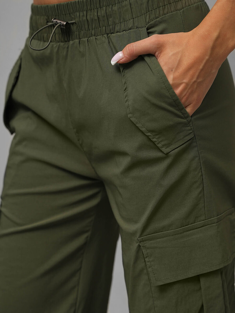 Ženske hlače kaki OZONEE O/TT00393