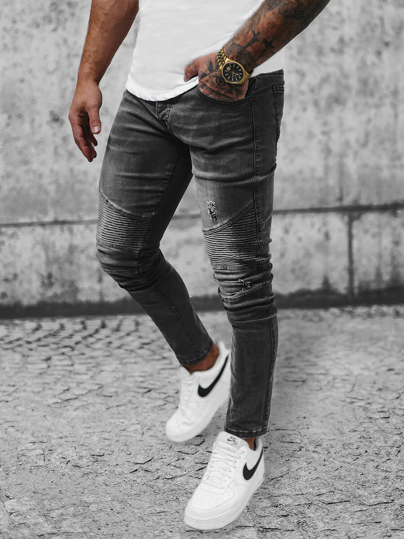 Muške traperice grafitne OZONEE NB/MP0028GZ