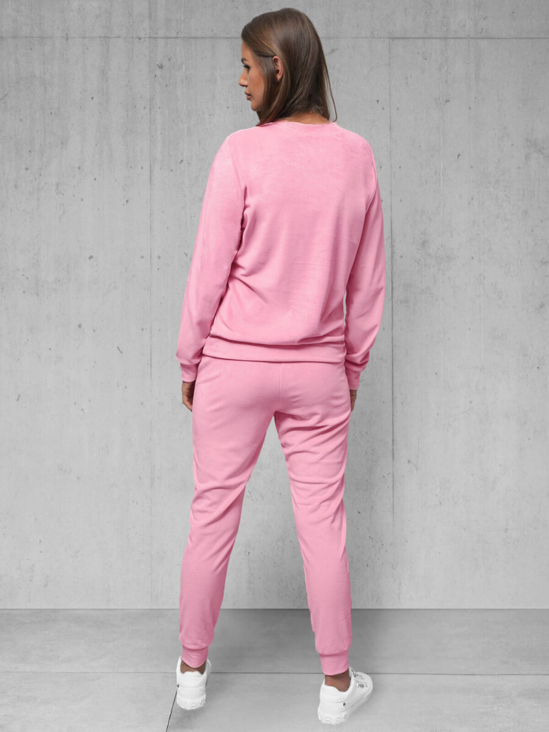 Ženski trenirka od velura puder ružičasta OZONEE O/8C1173/38Z