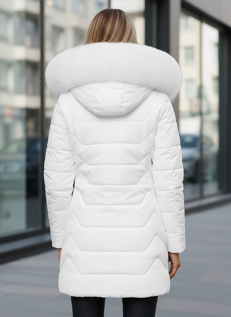 Ženska jakna bijela OZONEE JS/16M9121/281Z