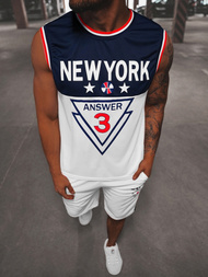 Muški sportski komplet bijeli OZONEE JS/68C10169Z