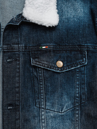 Muška traper jakna šerpa tamnoplava OZONEE NB/MJ516BSZ