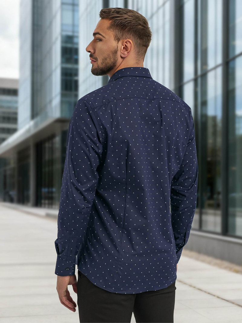 Muška Košulja Modra OZONEE V/V181