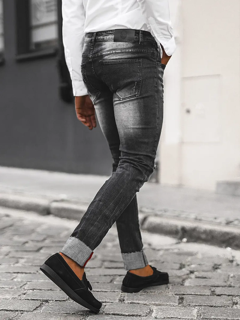 Muške traperice crne OZONEE NB/MP0126N