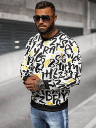 Muška Dukserica Bijela OZONEE JS/8B1220/1