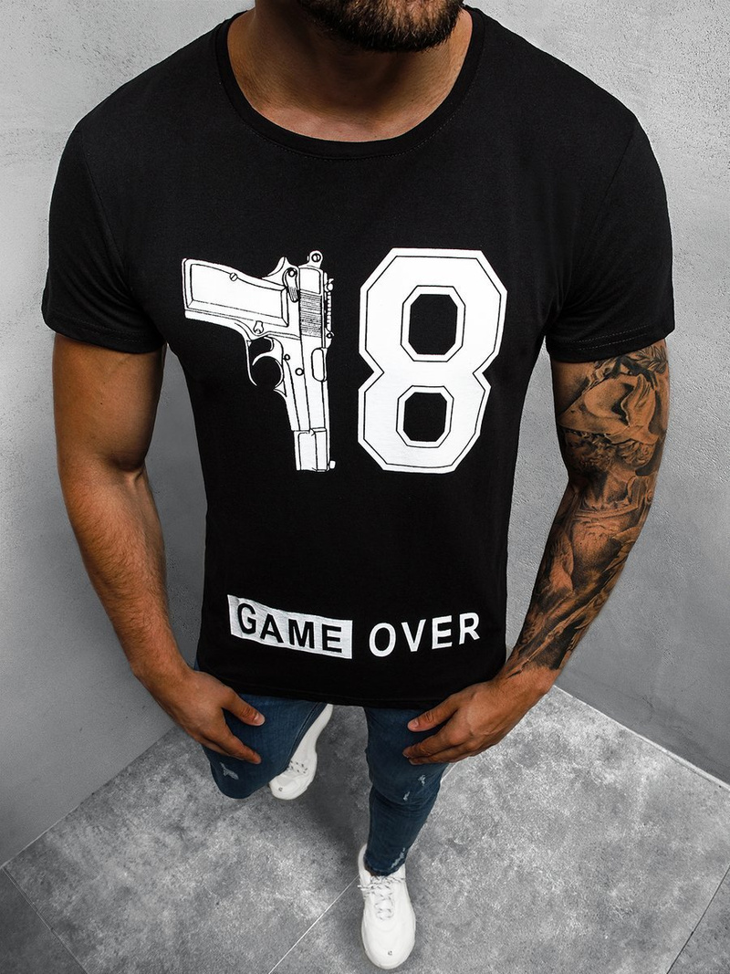 Muška majica crna OZONEE O/1174Z