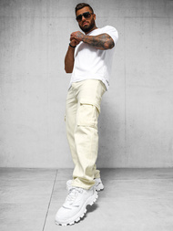 Muške Hlače Ecru OZONEE DO/4001