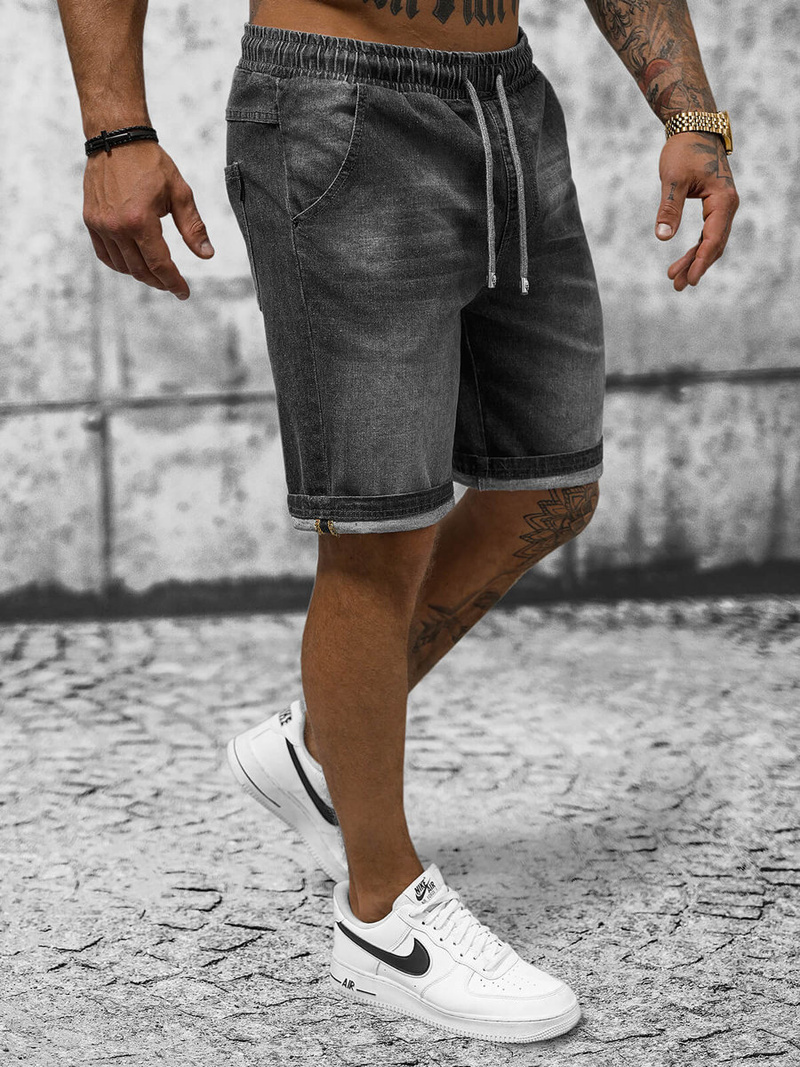 Muške Kratke Hlače Crne OZONEE NB/MP0276GS