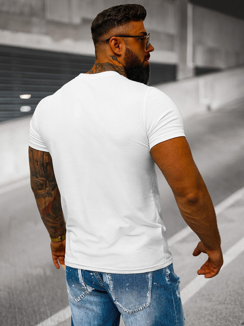 Muška majica bijela OZONEE JS/712005Z