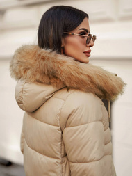 Ženska Jakna Bež OZONEE JS/5M3257/62