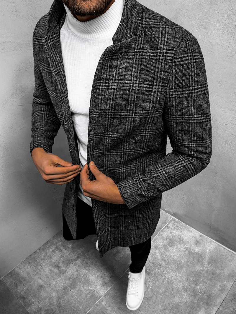 Muški kaput sivo-grafitni OZONEE O/5628