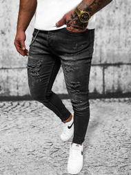 Muške Traperice Crne OZONEE O/MB465