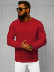 Muška dukserica tamno-crvena OZONEE JS/2001-10Z