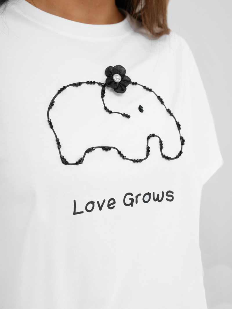 Ženska majica bijeli OZONEE JS/RJ77247