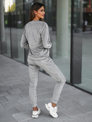 Ženski trenirka od velura sivi OZONEE O/8C1173/2