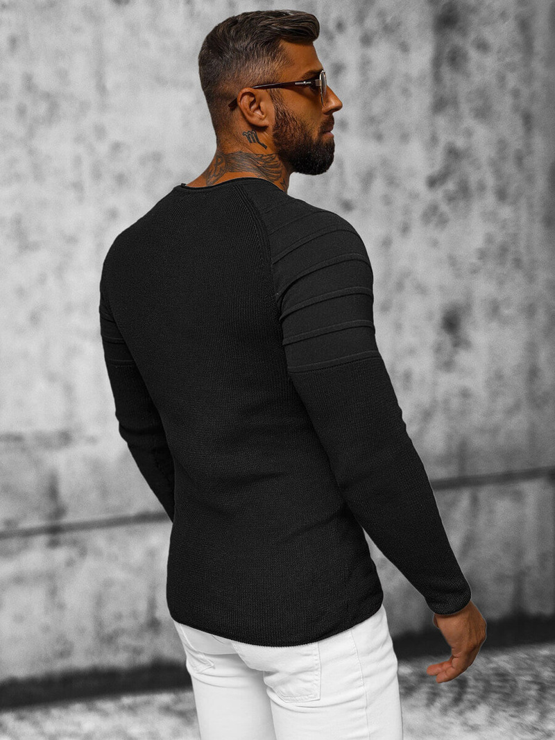 Muški džemper crne OZONEE L/2500