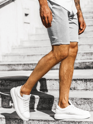 Muške chino kratke hlače Sive OZONEE DJ/1005