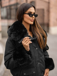 Ženska Zimska Jakna Crna OZONEE O/H833