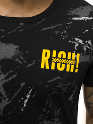 Muška majica Crna OZONEE JS/KS1976Z