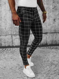 Muške Chino Hlače Crne OZONEE O/P4009