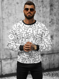 Muška Dukserica Bijela OZONEE JS/8B1136/1