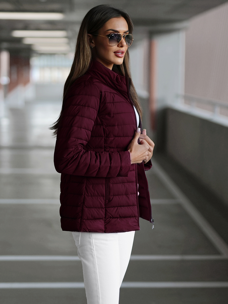 Ženska jakna tamnobordo OZONEE JS/16M9109/01Z