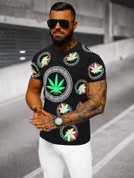  Muška majica crna OZONEE O/T135/3