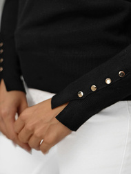 Ženski pulover crni OZONEE JS/8004/9