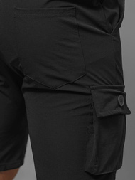 Muške Chino Kratke Hlače Crne OZONEE T/DC469Z