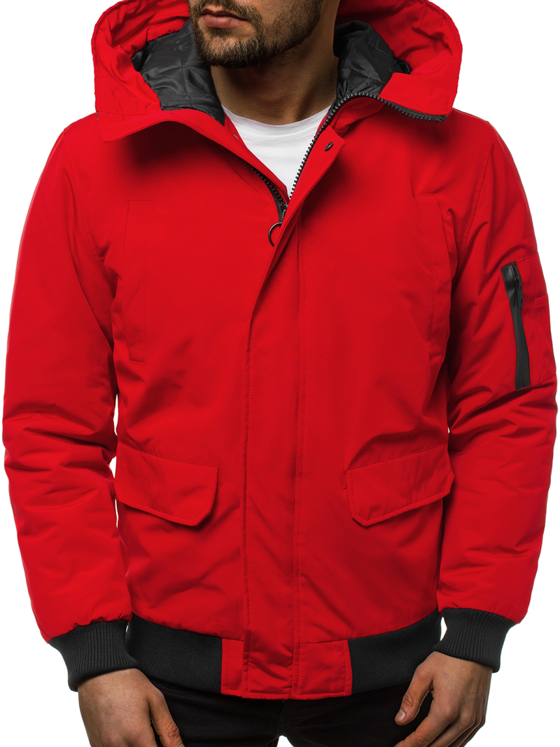 Muška jakna crvena OZONEE JS/2019005