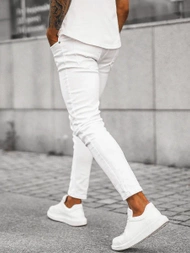 Muške Traperice Bijele OZONEE E/5391/01Z