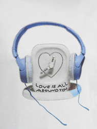 Ženska majica bijelo-plava OZONEE DJ77806