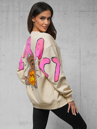 Dukserica bež OZONEE O/SWE23041Z