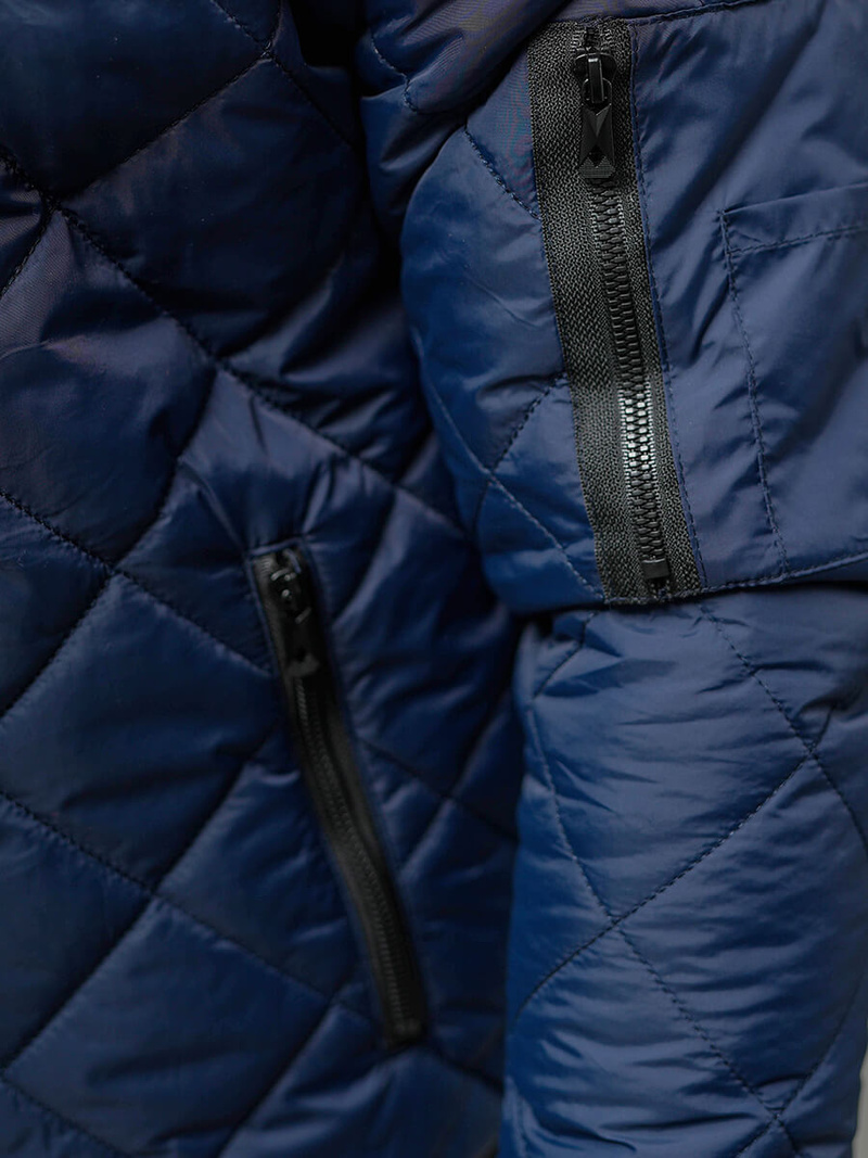 Muška jakna modra OZONEE JS/8M986/215