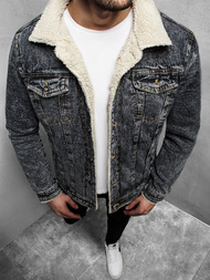 Muška traper jakna grafitna OZONEE JB/JP1109Z 