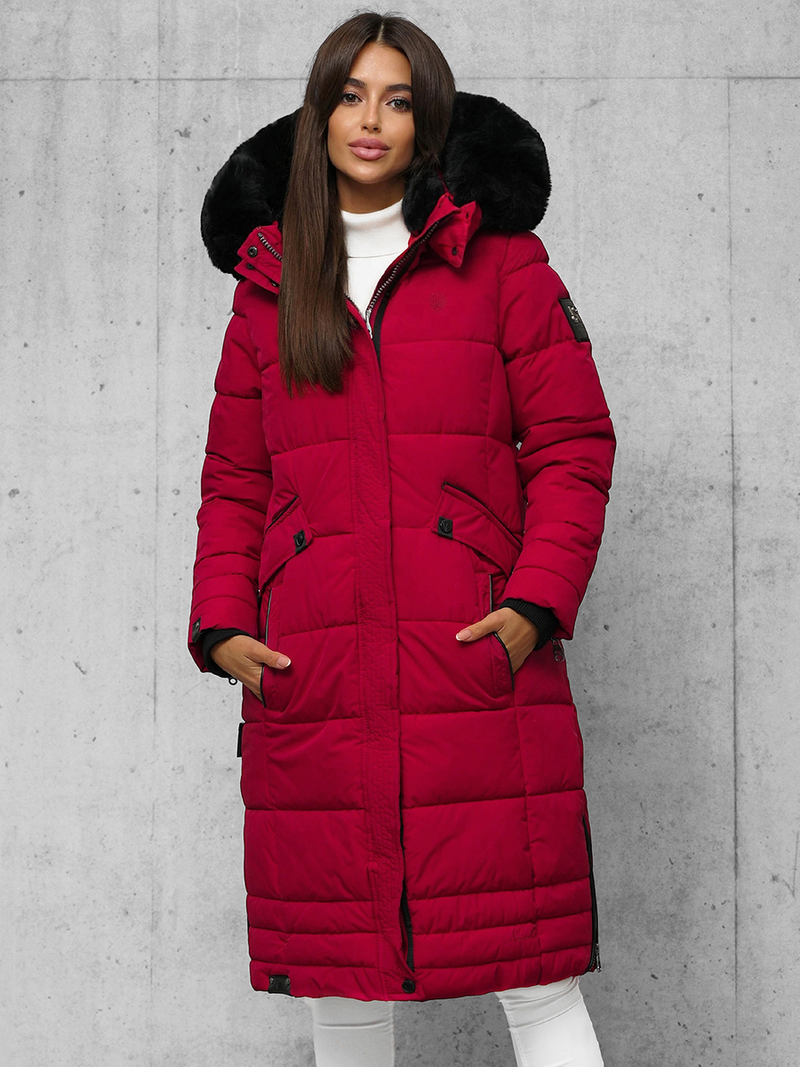 Ženska jakna tamno-crvena OZONEE O/W377