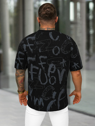 Muška Majica Crna OZONEE O/YN2/621